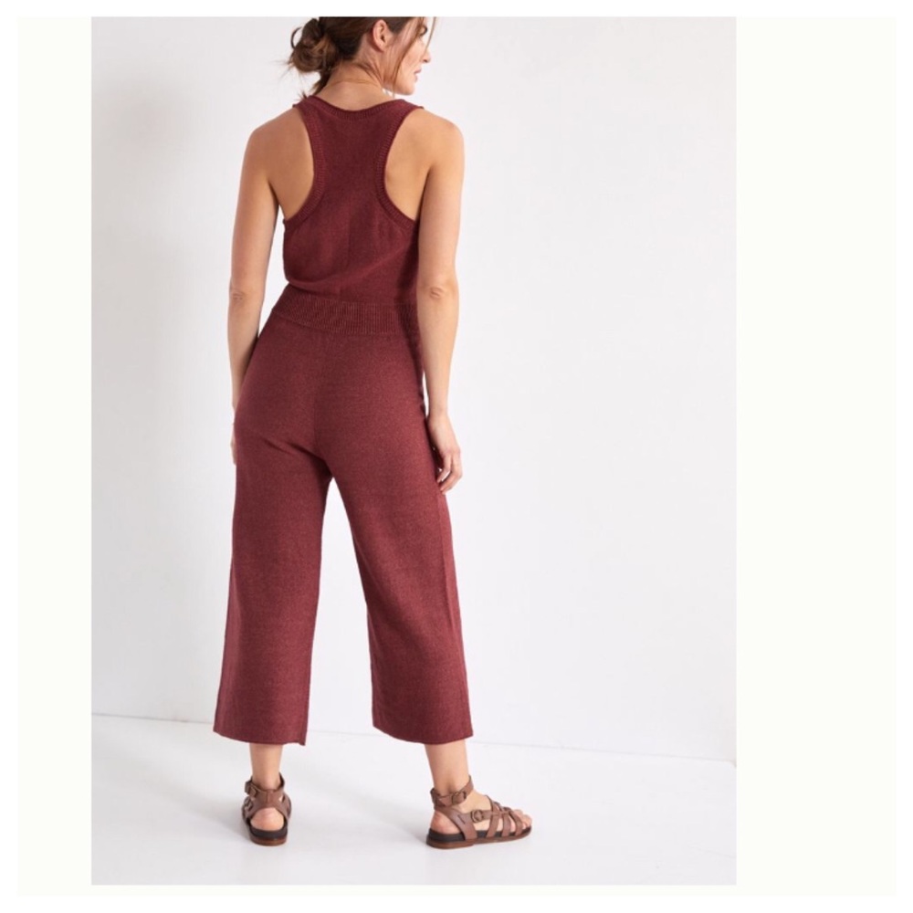 Anthro Daily Practice Sweater Knit Jumpsuit S M - Picture 5 of 14